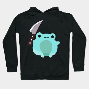 Funny frog with knife! Hoodie